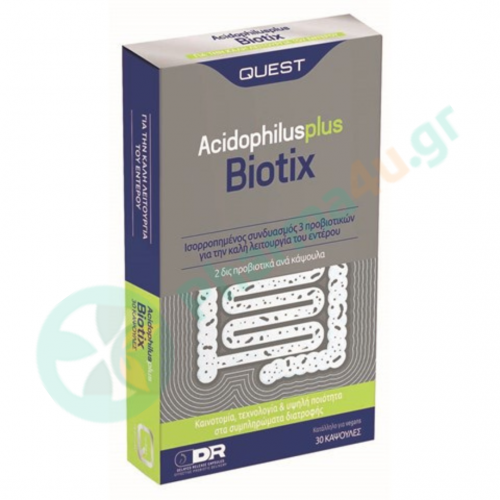 Quest Acidophilus Plus Biotix 30 κάψουλες